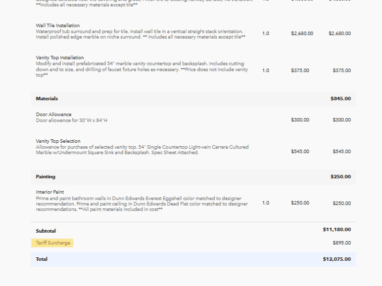 Dictionary definition of tariff highlighting its meaning as a tax on imported goods